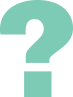 A seafoam green question mark icon